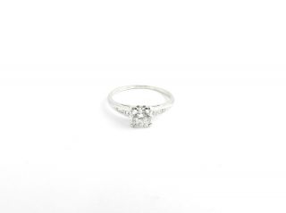 Vintage Platinum And Diamond Engagement Ring Size 6.  75 6476