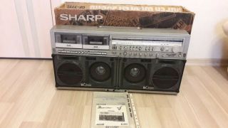 Sharp Gf - 777z Vintage Boombox Ghettoblaster Stereo Cassette Great Condit