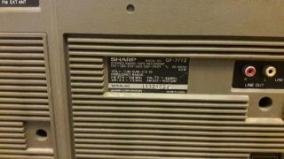 Sharp GF - 777Z Vintage Boombox Ghettoblaster Stereo Cassette great condit 3