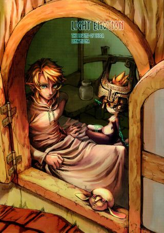 Legend Of Zelda Twilight Princess Doujinshi Comic Book Link X Midna Light Emotio