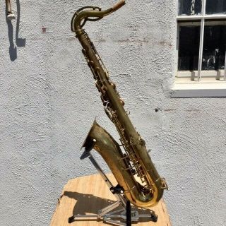 Vintage King Zephyr Tenor Sax 173049 Gold Brass Newly Overhauled