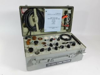 Tv - 7d/u Vintage Military Vacuum Tube Tester (looks And Great)