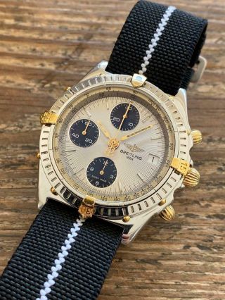 Breitling Chronomat Ref.  B13350 Two - Tone Vintage Chronograph Watch 100