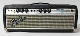 1969 Fender Bassman Amp Silverface Drip Edge Tube Head Amplifier - Vintage
