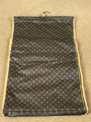 Louis Vuitton Vintage Folding Garment Suit Bag Monogram Canvas Soft Luggage 40 "