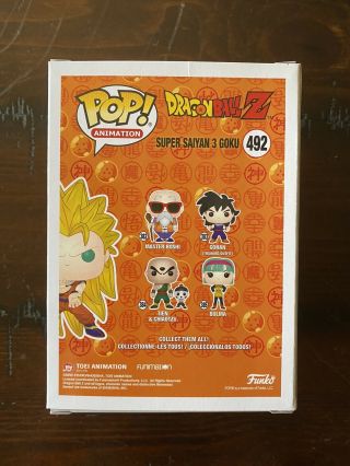 Funko POP DragonBall Z Saiyan 3 Goku 492 GameStop Exclusive SS3 3