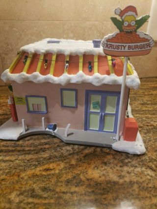 The Simpsons - Christmas Village - Krusty Burger - Hawthorne - With
