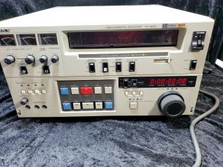 Vintage Sony 3/4 " U - Matic Type Ix Sp Video Cassette Tape Recorder Editor Player