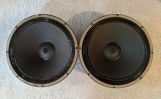 Vintage Altec Lansing 803b 16 Ohms Woofer Speakers Pair Consecutive Numbers