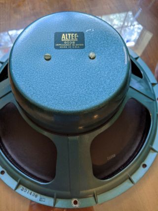 Vintage ALTEC LANSING 803B 16 Ohms Woofer Speakers Pair Consecutive Numbers 2