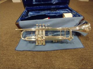 Bach Stradivarius Model 37 Bb Trumpet Silver Finish (late 1970 