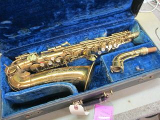Vintage C.  G.  Conn Eb Alto Saxophone,  6m Lady,  1946,  Needs Pads,  Sax