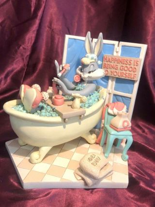 Warner Bros Honey Bunny Happiness Is Being Good To Yourself Bugs Bunny Figurine