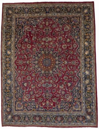 Semi Antique Classic Floral Style 10x13 Plush Wool Area Rug Oriental Home Carpet
