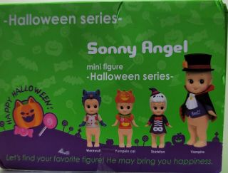 Set Sonny Angel Kewpie Dolls Halloween Collector Box Of 4 Unsealed