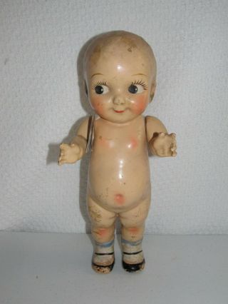 Antique Buddy Lee Composition Carnival Doll 1918? No Outfit With A Neat Story