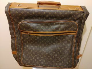 Louis Vuitton Vintage Travel Garment Suit Bag Monogram Canvas