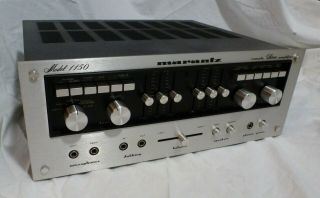 Vintage 1970 ' s Marantz 1150 Integrated Stereo Amplifier Sounds & Great 2