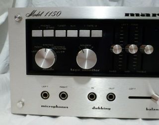 Vintage 1970 ' s Marantz 1150 Integrated Stereo Amplifier Sounds & Great 3
