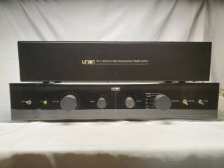 Melos Gk1 Vacuum Tube Preamplifier And Power Supply - Rare - Vintage