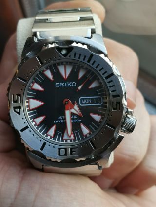 Rare Seiko Monster Dracula Srp313k1 And Paper Diver Vintage