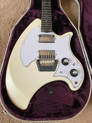 Ovation Breadwinner Vintage - 1973/1975 White Electric Guitar - With Orig Case 2