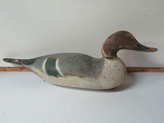 Vintage As Found Mason Challenge Grade Pintail Drake Duck Decoy