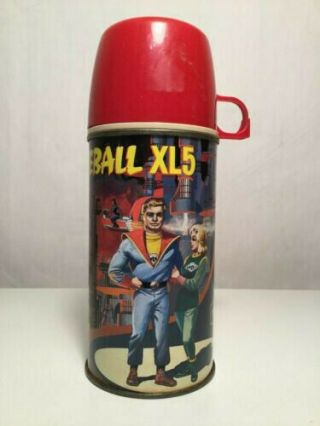 Vintage Metal Lunch Box Thermos Fireball Xl5