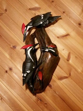 Pileated Woodpecker Wood Carving Woodpecker Decoy Duck Decoy Casey Edwards