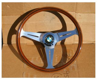 Vintage Nardi Mahogany Compe Steering Wheel Bmw 1600 2002 Tii E9 3.  0 Cs Csl