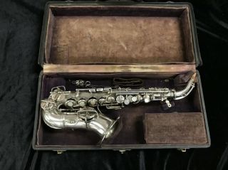 Early Vintage Cg Conn Wonder Curved Soprano Sax With High F,  Serial 61889