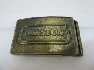 Rare Vintage 1974 Hesston Belt Buckle Near Worn Once Or Twice