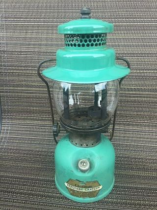 Vintage Rare Coleman Kerosene Lantern No.  234 Seafoam Green 6 2