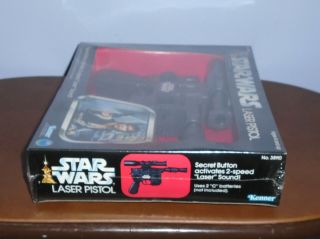 Vtg 1978 Kenner Star Wars Laser Pistol Han Solo NOS MIB JC Penny 38110 3