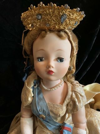 Vintage CISSY Doll as Queen,  1961 Puffy Sleeves— Hang Tag 2