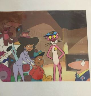 Pink Panther 1980’s Hand Drawn Cel With Pencil Drawing And