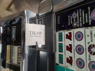 Vintage Slot Machines White Ice.  Trump Taj Mahal Tickets