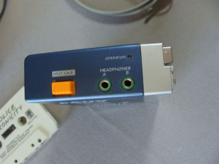 Vintage Sony Walkman tps - l2 Cassette Player,  Case,  MDR - 3L2 Headphones 3