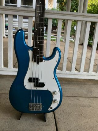 Vintage 1986 Fender Precision Bass Lake Placid Blue Made In Japan