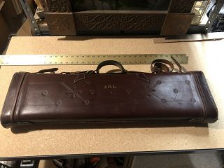 Vintage Abercrombie & Fitch Leather Take Down Shot Gun Case 1756FD 28 2