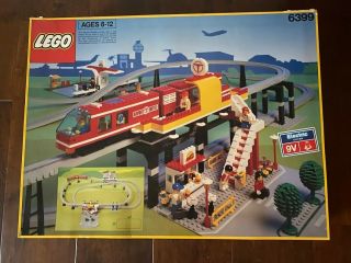 Lego 6399 Airport Shuttle Monorail Train 100 Complete