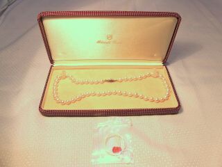 Vintage Mikimoto Akoya Pearl Strand Necklace
