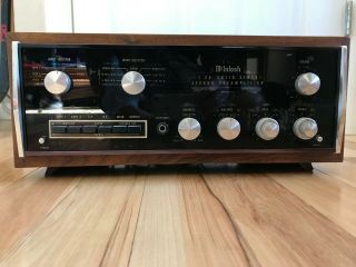 Vintage Mcintosh C26 Stereo Solid State Preamplifier W/ Cabinet