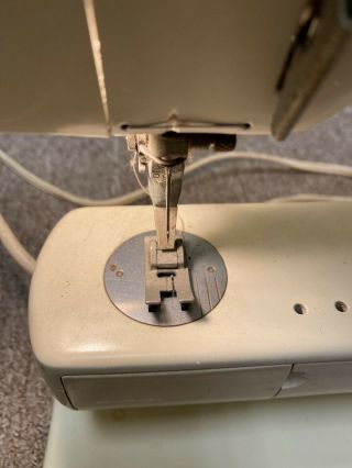 VTG 70s BERNINA 830 Record Sewing Machine,  Red Travel Case,  Cord & Pedal,  More 3