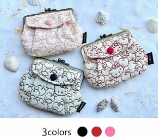 Sanrio Hello Kitty Metal Clasp Wallet Purse Coin Case Bag 1 Of 3 Colors Apple