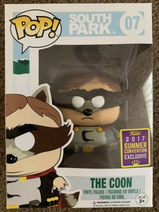 Funko Pop Vinyl South Park The Coon 07 Sdcc 2017 Summer Convention Exclusive