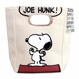 Peanuts Snoopy Handle Lunch Bag,  Strong Man,  Pretty F/s From Japan