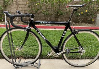 Vintage 1997 Trek 5200 54cm Oclv Carbon Road Bike Black Shimano 600