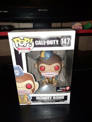 Funko Pop Call Of Duty Monkey Bomb 147 Gamestop Exclusive