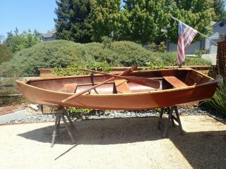 Vintage Mahogany Rowboat 11 